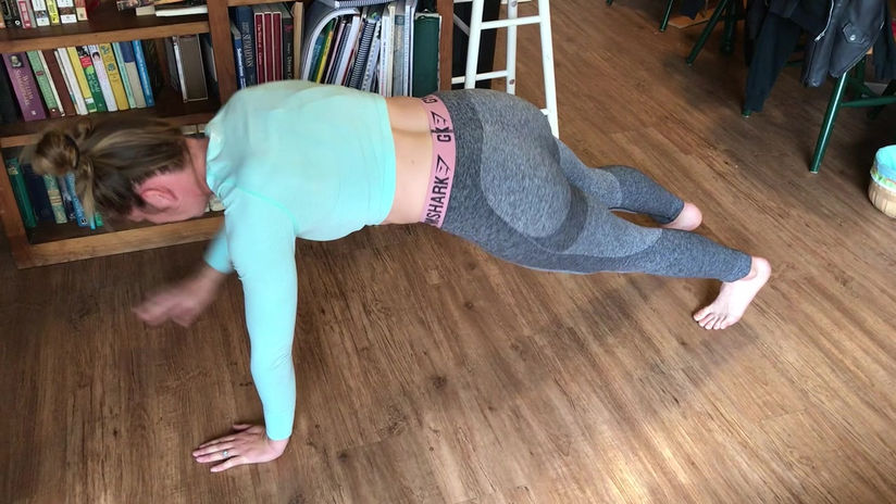 Plank Forward Arm Raise